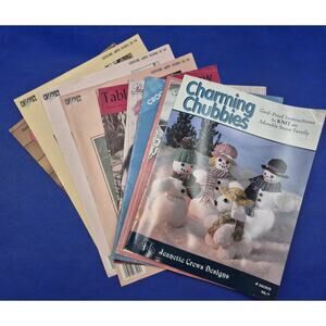 Mixed Lot of 9 Vintage Crochet Pattern Booklets Leaflets Fun Projects!